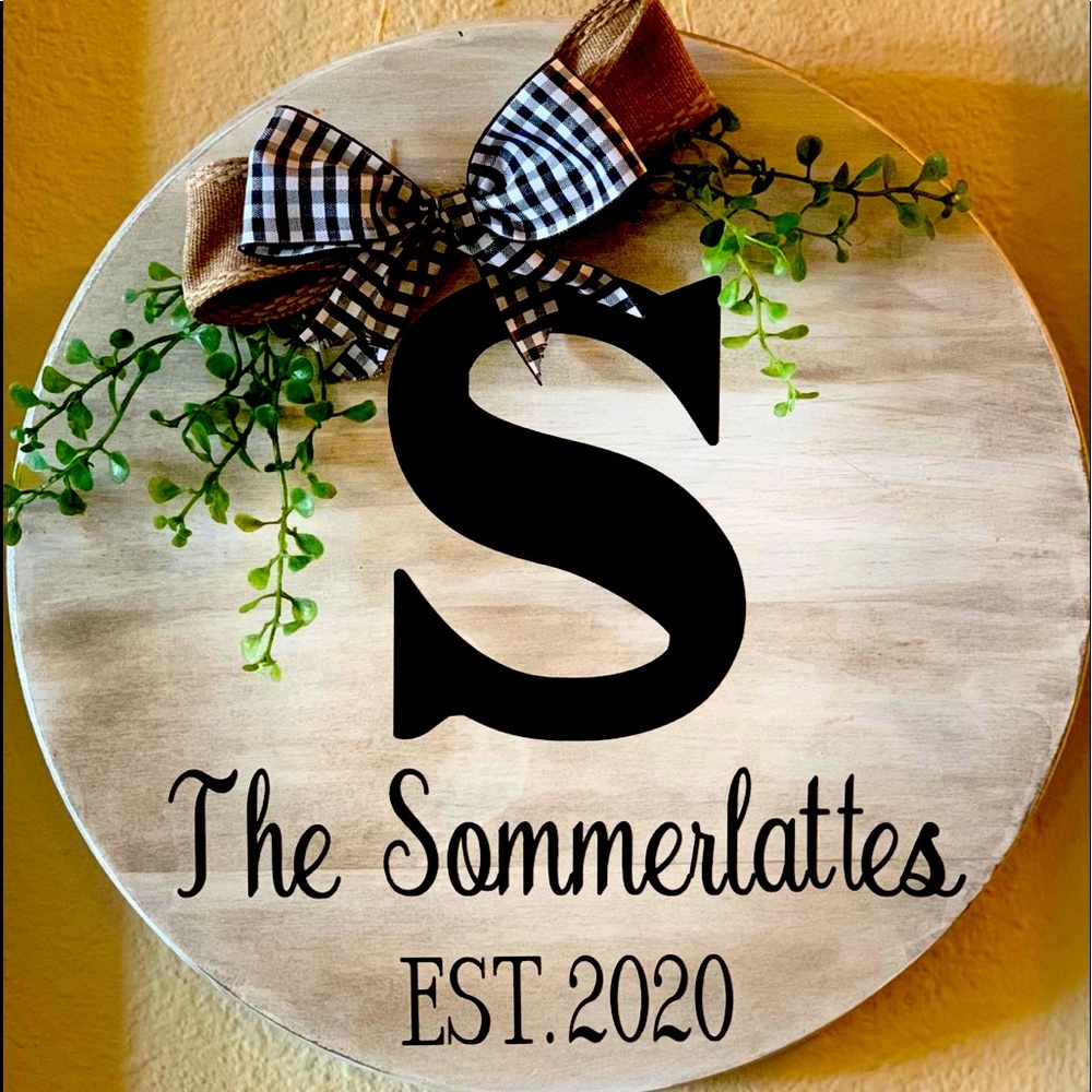 Wooden Name Decor